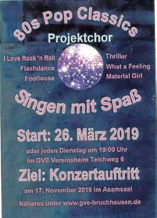 Amtsblatt Ettlingen 28. März 2019 Nr. 13 47 bei uns bereits im Kindesalter. Über die Musikschule Ettlingen und das Jugendorchester geht es schließlich bis ins Blasorchester.