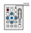 FUNCIONAMIENTO BÁSICO Utilización del OSD Selección de audio 1. Pulse OSD para mostrar la información de reproducción y del disco en el LCD con la unidad en el modo de reproducción 2.