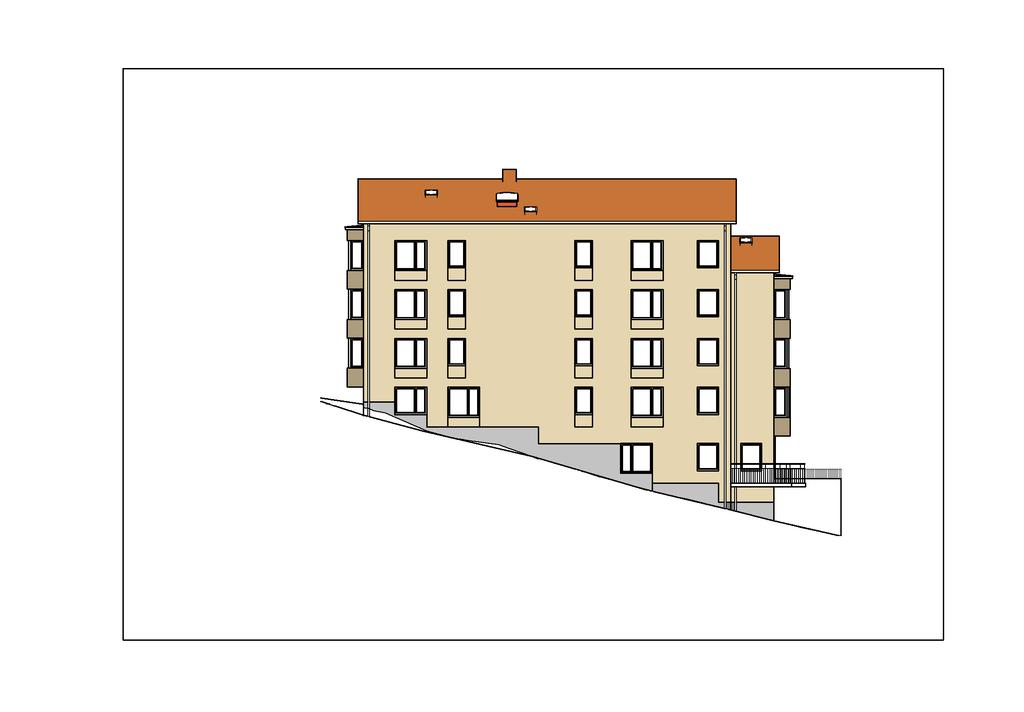 nordost Fasad mot nordväst