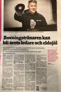 I min egenskap som sportchef kommer jag att finnas vid Linas sida och stötta henne framöver. SM i diplomboxning var klubbens stora arrangörsutmaning under 2018.