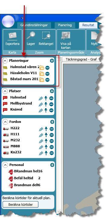 samhällsskydd och beredskap 18 (102) 3.10 Planeringar En planering är en illustration av en organisation eller scenarier som du vill studera.