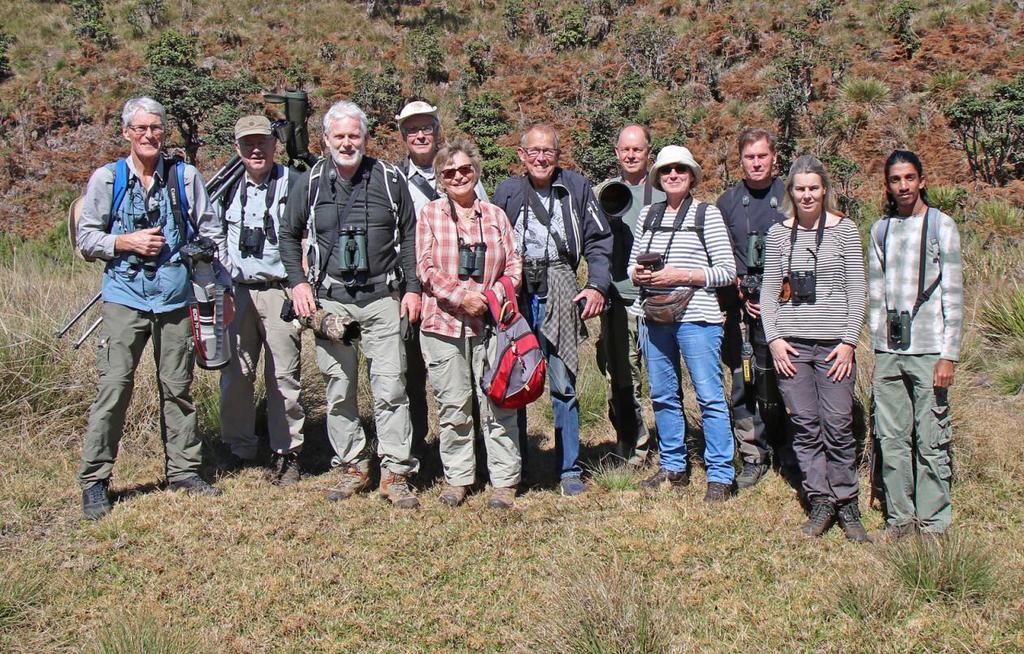 AviFauna-gruppen på Horton Plains, 17.1.2019. INLEDNING AviFaunas januariresa 2019 till Sri Lanka präglades av bra väder de flesta dagarna och fint utbyte av fågel och däggdjur.