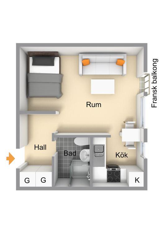 Planritning Planritningen är ej skalenlig, avvikelser kan förekomma.