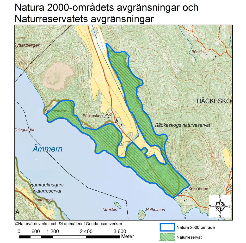 Natura 2000-område Natura 2000-kod Diarienummer Sida 15 av 16 Fastighetskartan visar
