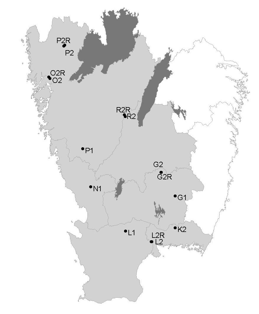 avrinningsområdena, som bedöms kunna relateras till uppehållstid eller förekomst av torvjordar, kan bidra till att förklara variationer och representativitet hos bäckvattenkemin vid provpunkt vid