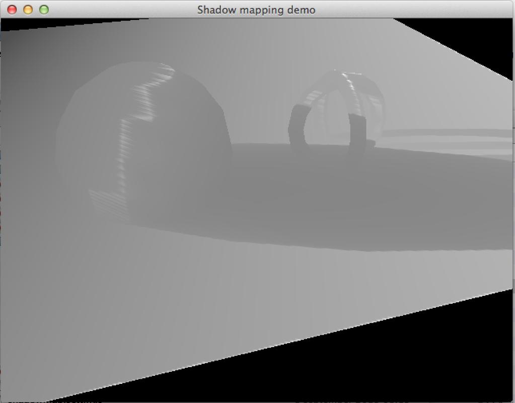 Shadow maps - exempel Shadow map som