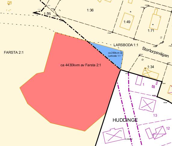 Sida 34 (35) Verkan på befintliga detaljplaner Planområdet omfattas inte av någon befintlig detaljplan.