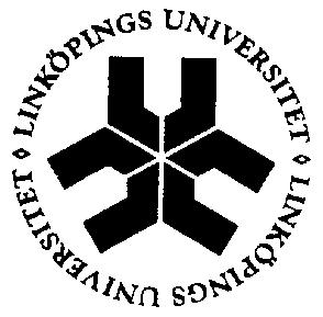 Avdelning, Insiuion Division, Deparmen Insiuionen för eknik och naurveenskap Daum Dae 2005-10-14 Deparmen of Science and Technology Språk Language x Svenska/Swedish Engelska/English Rapporyp Repor