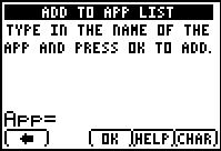 Från denna skärm, tryck på APPS (q) för att fortsätta till skärmen YOUR APPS LIST (Din applikationslista). 3.