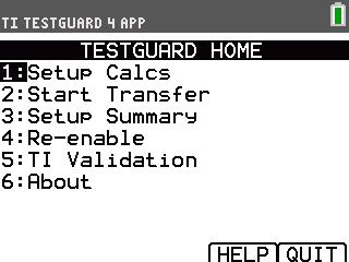 Använd alltid det senaste operativsystemet för grafräknaren och den senaste versionen av TI TestGuard.