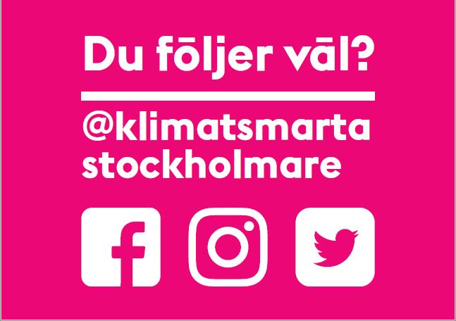 Klimatsmarta stockholmares verksamhet,
