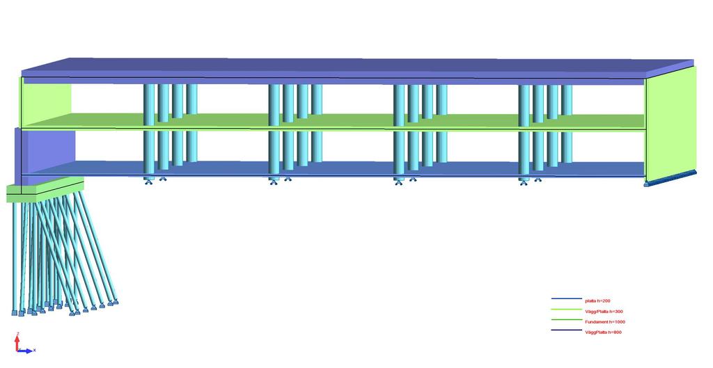 Autodesk Robot Structural Analysis Professional 2013 Author: Address: File: Förstärkt garagevägg MED och UTAN perrong som skydd mot