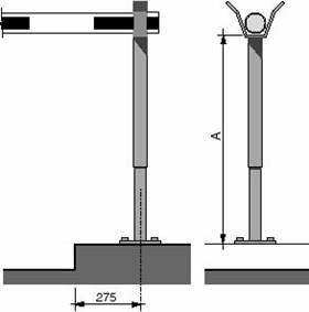 (centrumarm) Rigid folding skirt assembly (central arm) 5,0 m EL0281/035 6,0 m EN0281/035 7,0 m EP0281/035