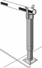 4 Bomarmar Standardbomarmstöd Standard tip support assembly (RAL2000) E/0158/068 Elektromagnetiskt bomarmstöd Electro-magnetic tip support assembly (RAL2000) EA0150/024