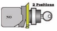 box, 2 buttons and 1 threeposition switch