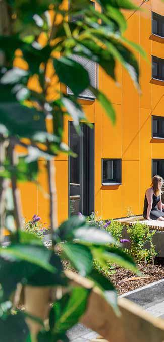 STENI COLOUR FÄRGGLAD MILJÖ FÖR LÄRANDE Plats: Bjølstad studentbostäder / Fredrikstad, Norge Arkitekt: BAS Arkitekter Totalentreprenör: Ove Skår Byggherre: Studentsamskipnaden i Østfold (SIØ) År: