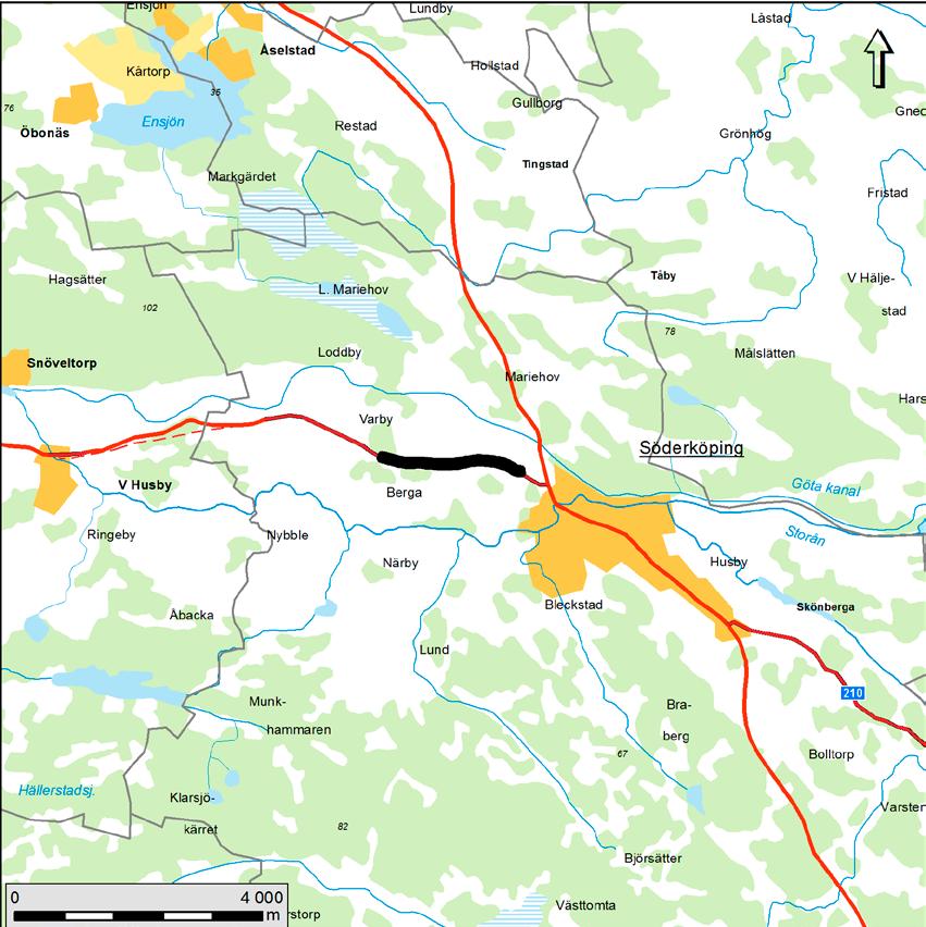 Länsväg 210 mellan Evertsholm och Söderköping Figur 1.