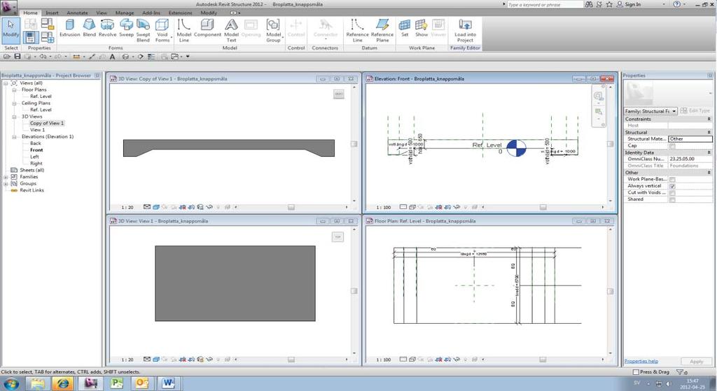 System Familjer: förvaltas av Revit och kan inte skapas eller tas bort. De är oftast inte delade mellan projekt.