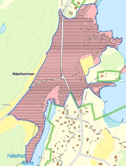 Hästholmen OmrådesID: 16907 Areal inventeringsomr: 18 ha Mittkoordinater: 547454, 6215608 Hävdstatus (medel): 2009: 1,2; 2015: 1,9 Skydd: Natura 2000 (SPA) Inventeringsdatum: 2009: 19/5, 3/6, 15/6