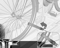 Sätt fast adaptern på den bakre cykelhållaren som bilden visar. 2.