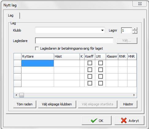 Nytt Lagnumret är till för att skilja flera lag från samma klubb från