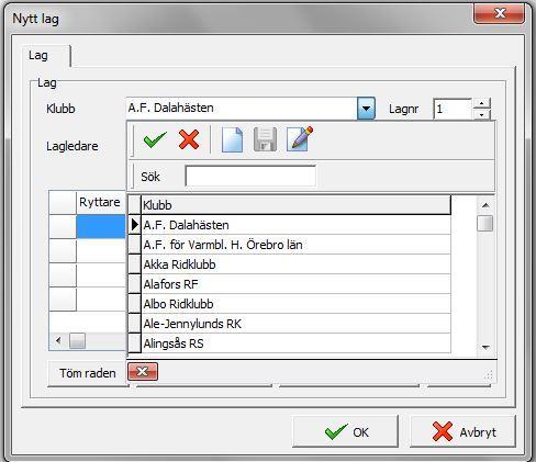 hittar lagledaren i registret.