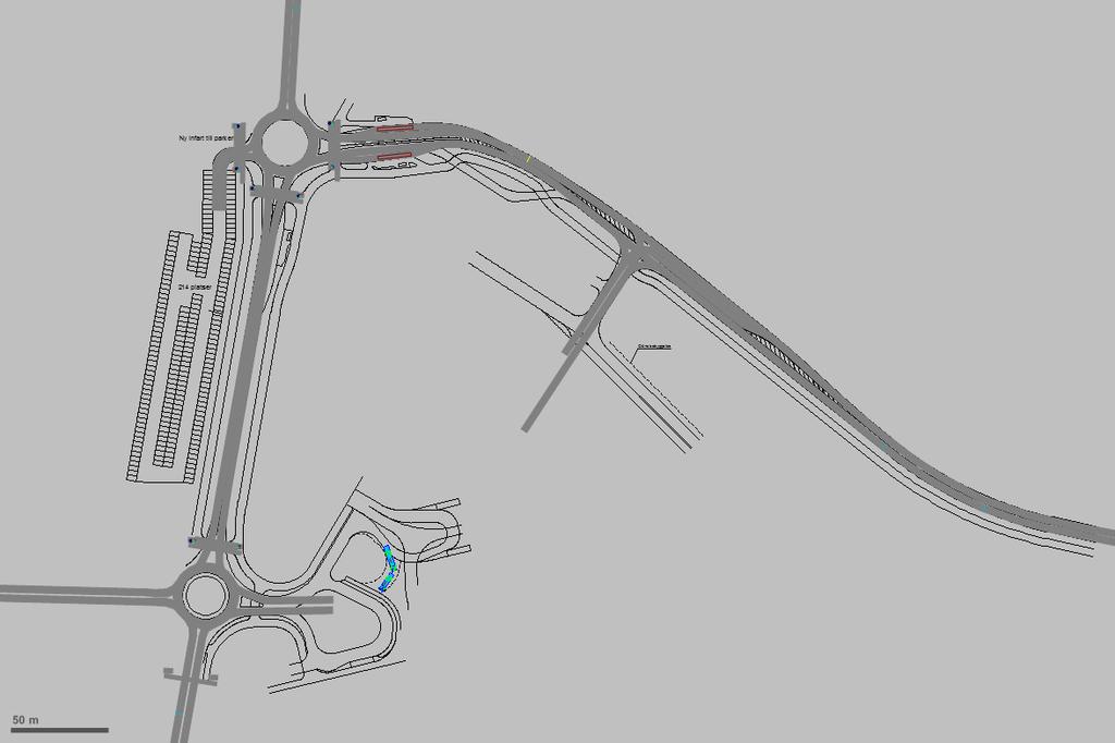 Utformning UA1 Dagens utformning Modellen för UA1 utgår ifrån dagens utformning på platsen, men med en flyttad busshållsplats till cirkulationens östra ben på Björlandavägen.