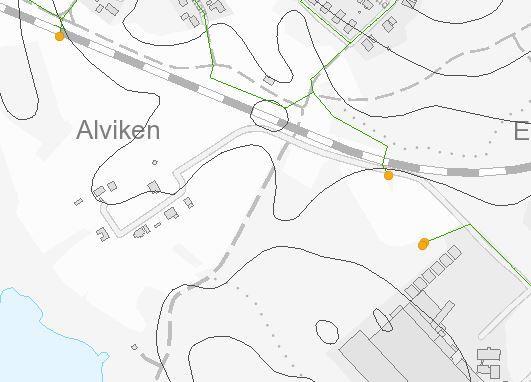 Bilaga 2 Äger och driftar: Dike Utlopp Markägaren äger (kommunen i exemplen) Drift VA tillsammans med markägare VA äger och driftar Ett dike bör bedömas i varje enskilt fall.