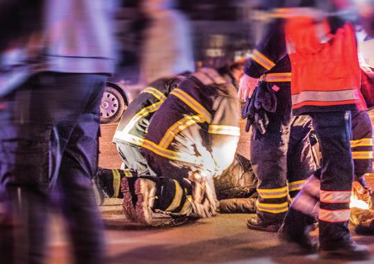 Förvaltningsberättelse Forskning och utveckling Traumatisk hjärnskada Traumatisk hjärnskada (Traumatic Brain Injury, TBI) uppkommer vid externt våld mot huvudet med omedelbar skada på nervcellerna