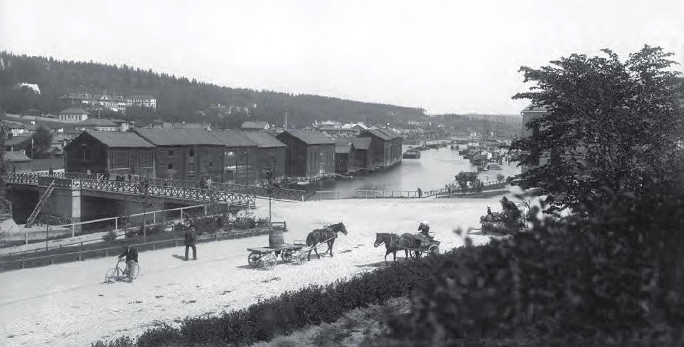 Vykort som visar Storbron, Gustav