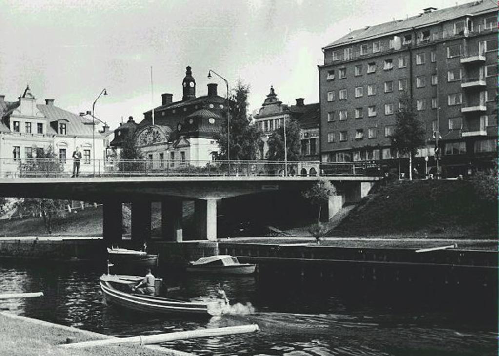 1958 Stadsvyer vid Storbron, Sundsvalls