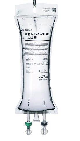 Perfadex Plus är en lösning avsedd för att skölja igenom blodkärlen och kylförvara donerade lungor utanför kroppen fram tills att