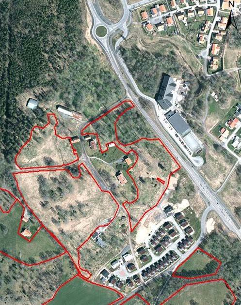 () Jordbruksmark Ortofoto över aktuellt område med jordbruksblock från 5 (samma som för 6).