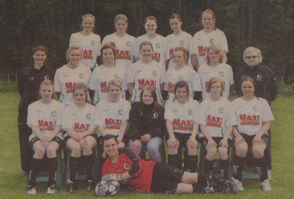 Emma Lundgård, Jonna Fillman, Jennifer Hansson, Mathilda Bihlar, Linnéa Trogen, Ingrid Jönsson, Mats Jansson. Främre raden fr.v.