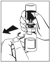 fast i koncentratflaskan. (fig. 1) 5.