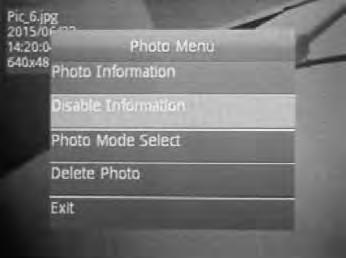 Select Välj inspelningar/bilder Select all Väljer alla inspelningar/bilder Unselect all Väljer bort urvalet Delete selected Tar bort alla valda inspelningar/bilder 4. Tryck på Meny-knappen (14).