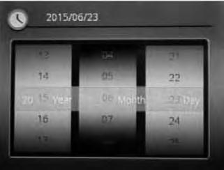 Ställa in datum 2. Tryck på Vänster-knappen (16) eller Höger-knappen (12) tills menyn Time & Date visas. Ställa in tid 2.