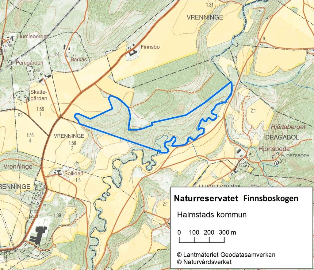 BESLUT 1 (11) Bildande av naturreservatet Finnsboskogen i Halmstads kommun. Beslut Länsstyrelsen i Hallands län beslutar med stöd av 7 kap.