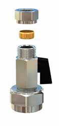 Rördiameter (Dy) Ok Rak ventil Vinklad ventil Borrens diameter 14-17 mm (Cu 15) 508 56 50 508 55 98 508 56 00 8,4 mm 17-19 mm (DN 10/Cu 18) 508 56 51 508 55 98 508 56 00 8,4 mm 21-23 mm (DN 15/Cu 22)