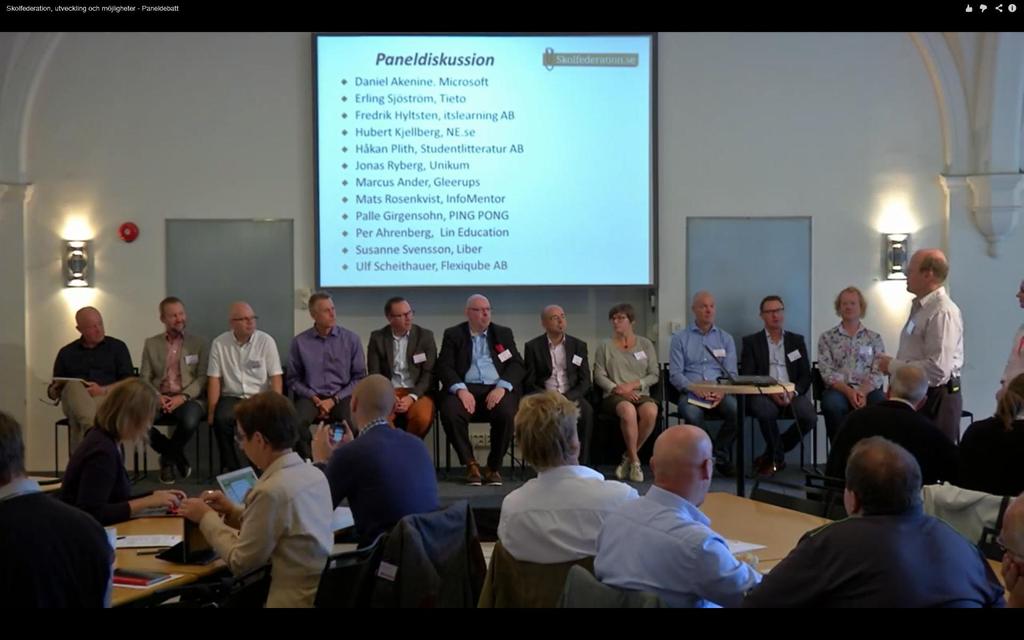 Panel med tjänsteleverantörer Skolfederations