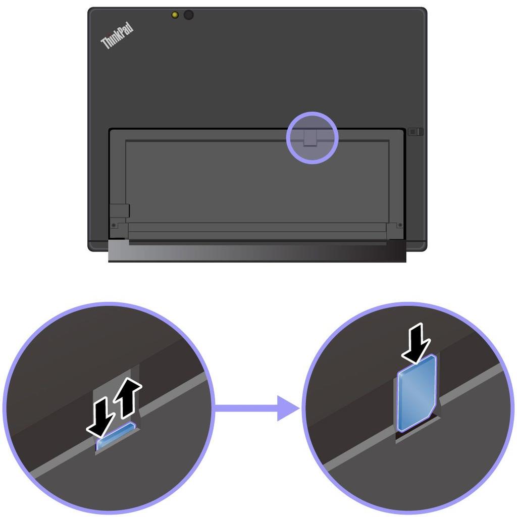 需要 nano SIM 卡或外接移动宽带设备才能连接到移动宽带网络 您的平板电脑还支持蓝牙和 NFC 无线通信 有关详细信息, 请参阅第 18 页 使用 NFC 设备 ( 适用于 ThinkPad X1 Tablet) 和第 18 页 使用蓝牙设备 要加入无线网络 : 1.