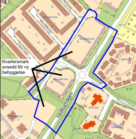 Uppdragsnr: 104 36 40 Version: 1 Adjunkten 6 i Varberg Trafikbullerutredning Orientering håller på att ta fra en detaljplan ino fastigheten Adjunkten 6 fl belägen ca 1,6 k sydöst o Varbergs centru.