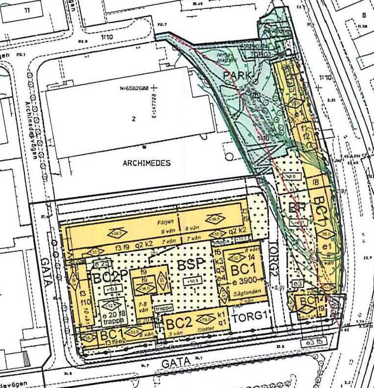 Sida 4 (13) Förslag till ny detaljplan för fastigheterna Archimedes 1 samt del av Mariehäll 1:10 i