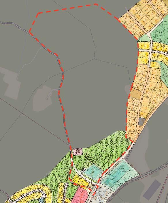 Karta som visar gällande detaljplaner (planmosaik) inom området.