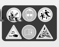 Bilvård 139 Varningsetikett Symbolernas betydelse: Inga gnistor, ingen öppen eld eller rökning. Använd alltid skyddsglasögon.