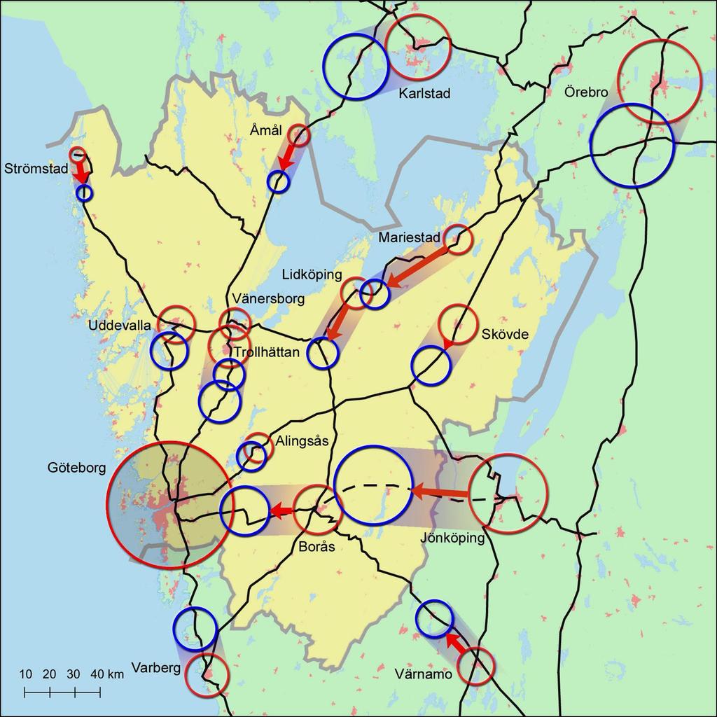 Regionförstoring Röd cirkel dagens
