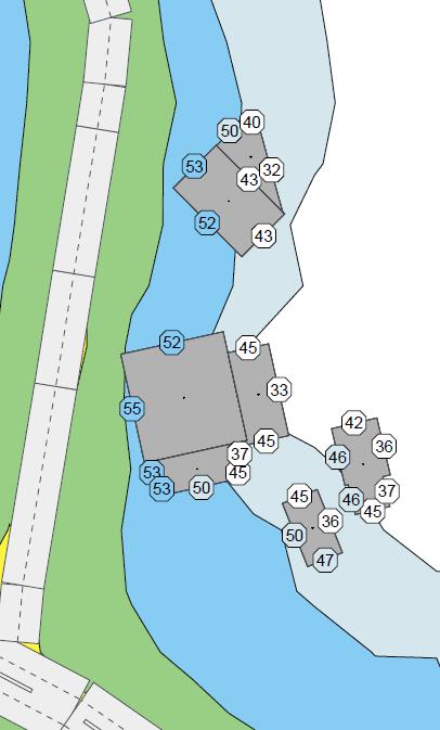 Slätten 5:1 Uteplats på balkong Maximal ljudnivå orsakat av Valbogatan och Lasarettsgatan riskeras att överskridas mer än 5 ggr/timme vid ett flertal av byggnadernas bullerutsatta fasader.