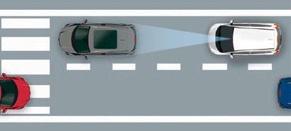 AKTIVT CITY-BROMSSYSTEM TRAFIKSKYLTSINFORMATION* Trafikskyltsinformation identifierar trafikskyltar och skickar denna information till dig via en bildskärm. Två skyltar kan visas samtidigt.