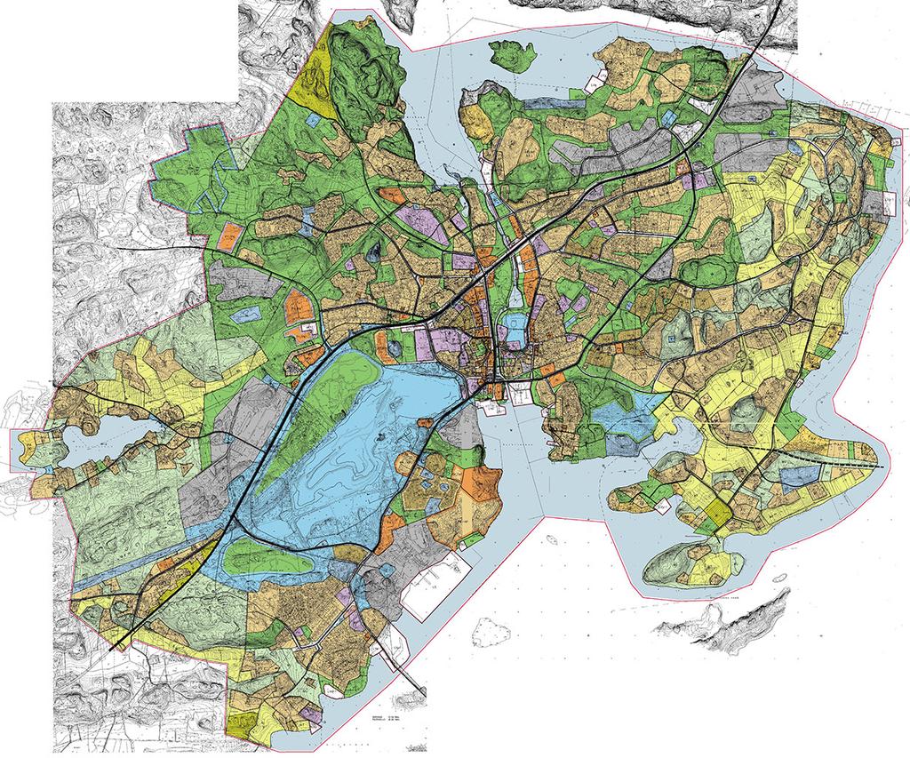 tjänster och näringsliv. Den generalplan som nu utarbetas ersätter delvis den tidigare planen från 1995. Utdrag ur den 11.6.