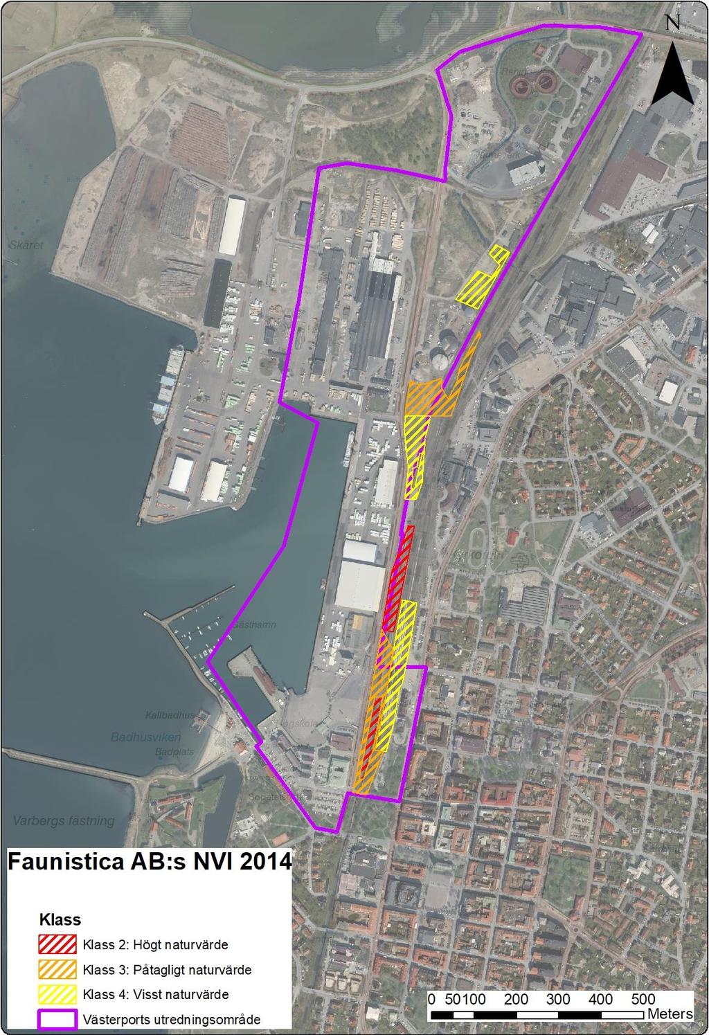 Figur 4. 2014 utförde Faunistica AB, som numera är en del av Ecocom AB, en naturvärdesinventering på uppdrag av Trafikverket.